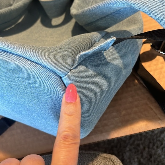 Skinny Dip Denim sequin stars festival backpack NWOT zipper closure 11x10 - Picture 14 of 14